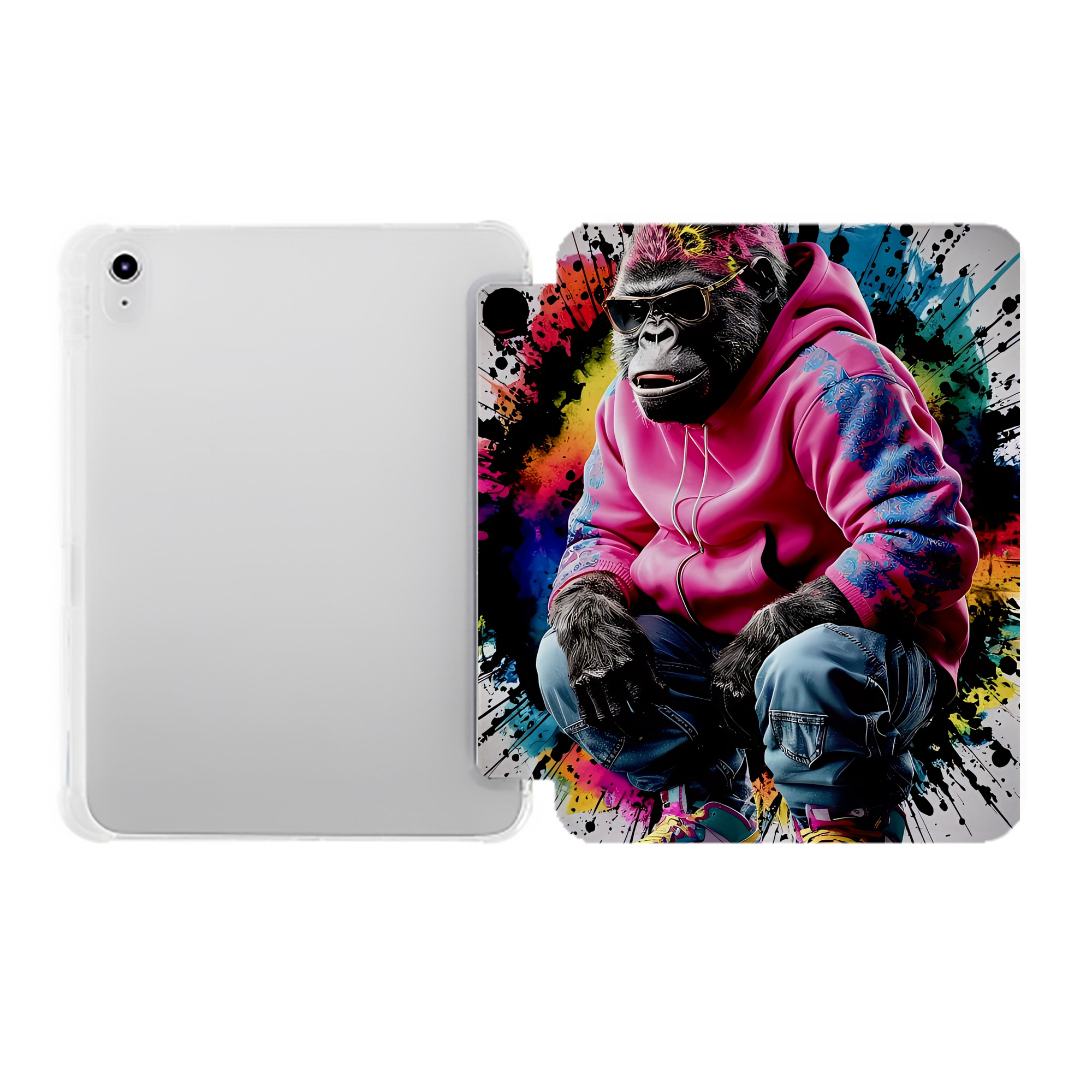 （画像用） ミッキーマウス Mickey Mouse IPad ケース ペン収納付き 三つ折りスタンド PUレザー×シリコン 対応機種9.5/10.5/10.9インチ